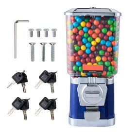 Gumball Machine for Kids, 17"H Home Candy Vending Machine, PC Gumball Dispenser, Bubble Gum Machine for Game Stores